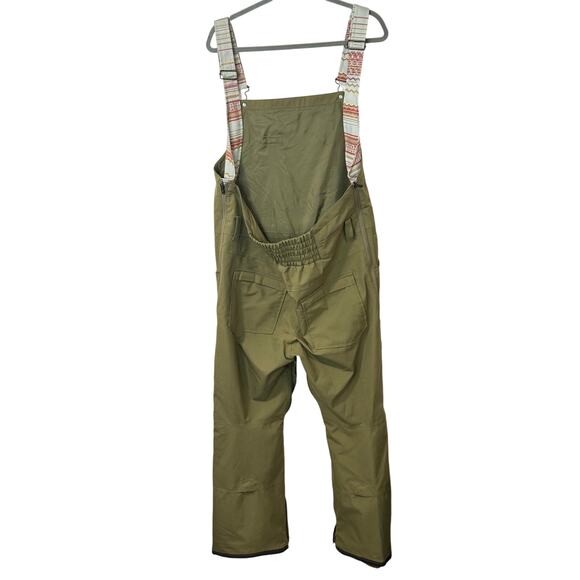 Burton Women's Avalon Ski Bib Pant Overall Snow Mountain Green XL Short - Picture 2 of 14